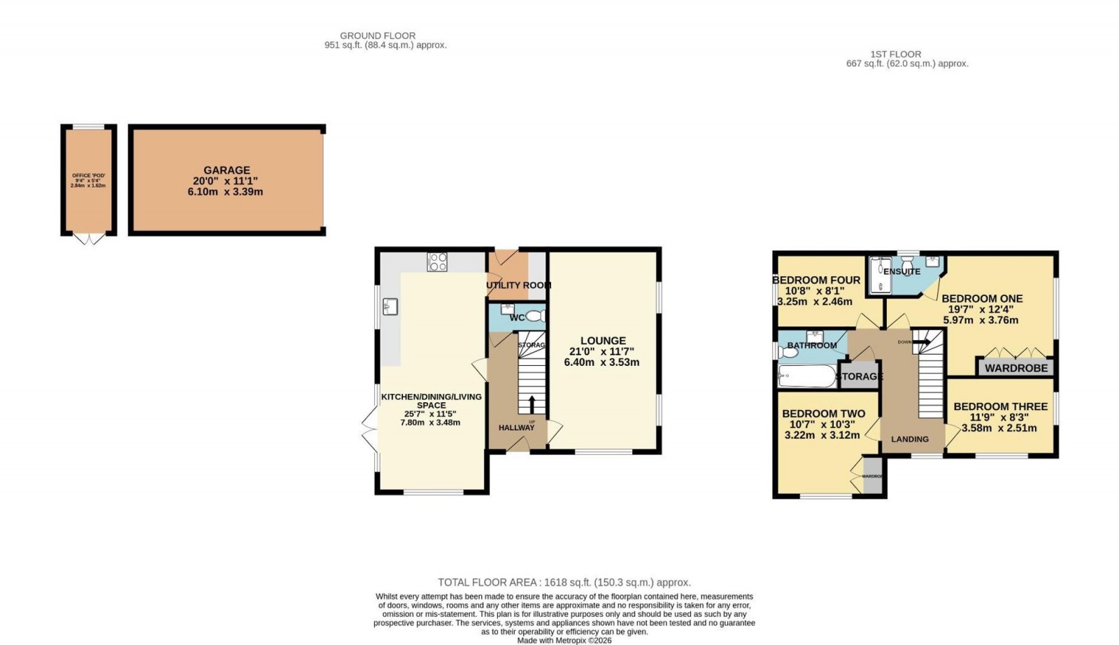 Floorplan for Palmer Avenue, Woodford, SK7