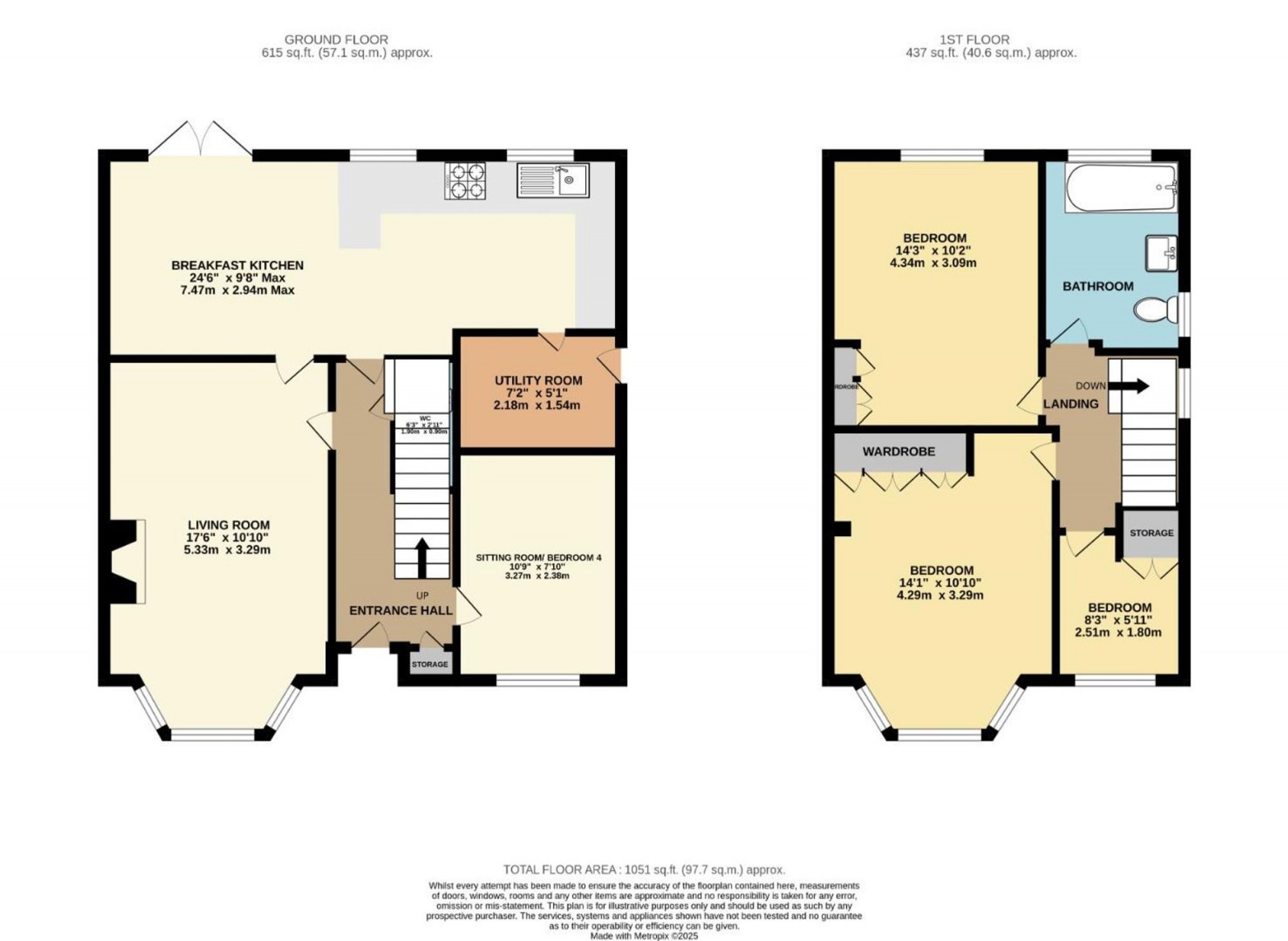 Floorplan for Buckingham Road, Wilmslow, SK9