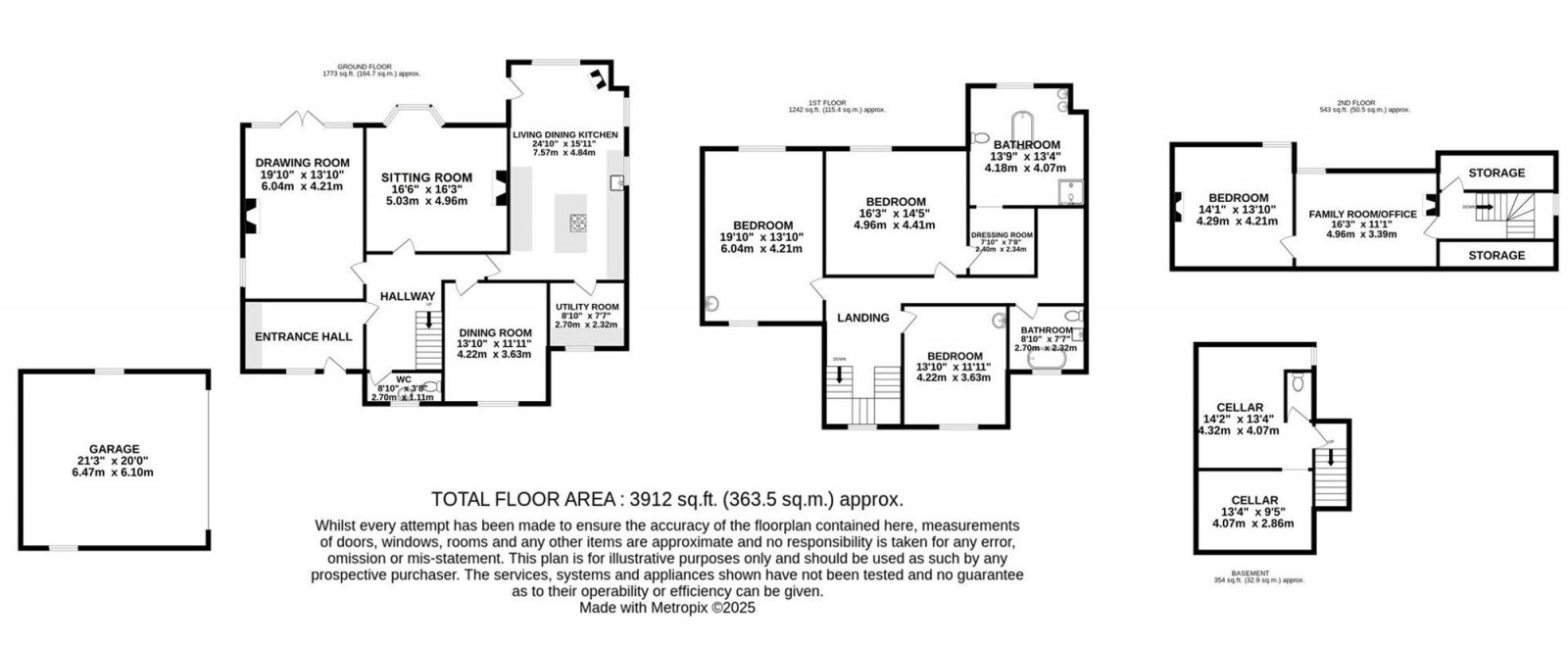 Floorplan for 32 Congleton Road, Alderley Edge, SK9