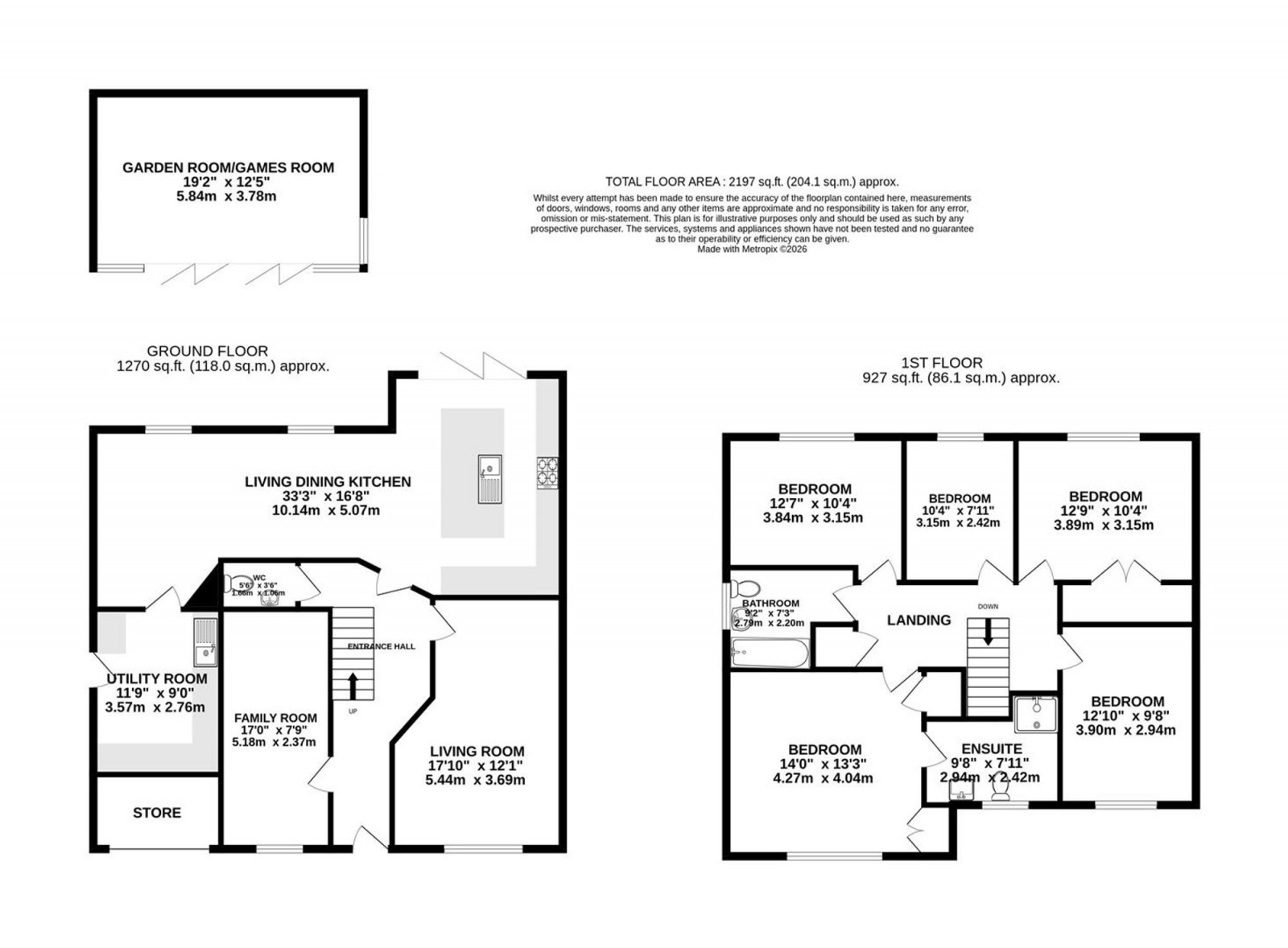 Floorplan for Tanglewood Drive, Macclesfield, SK10