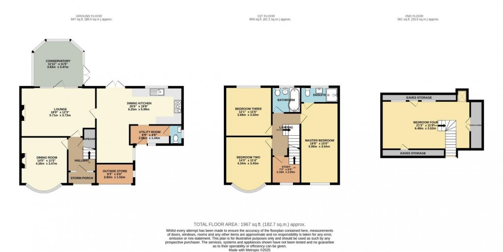 Floorplan for Glendene Avenue, Bramhall, SK7