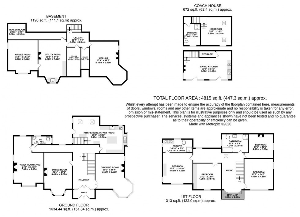 Floorplan for 47 Trafford Road, Alderley Edge, SK9