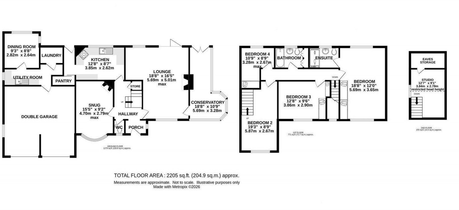 Floorplan for 16 Meadow Drive, Prestbury, SK10