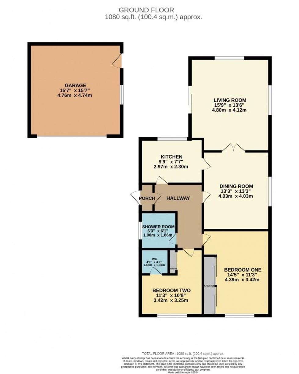 Floorplan for Ripley Avenue, Cheadle Hulme, SK8