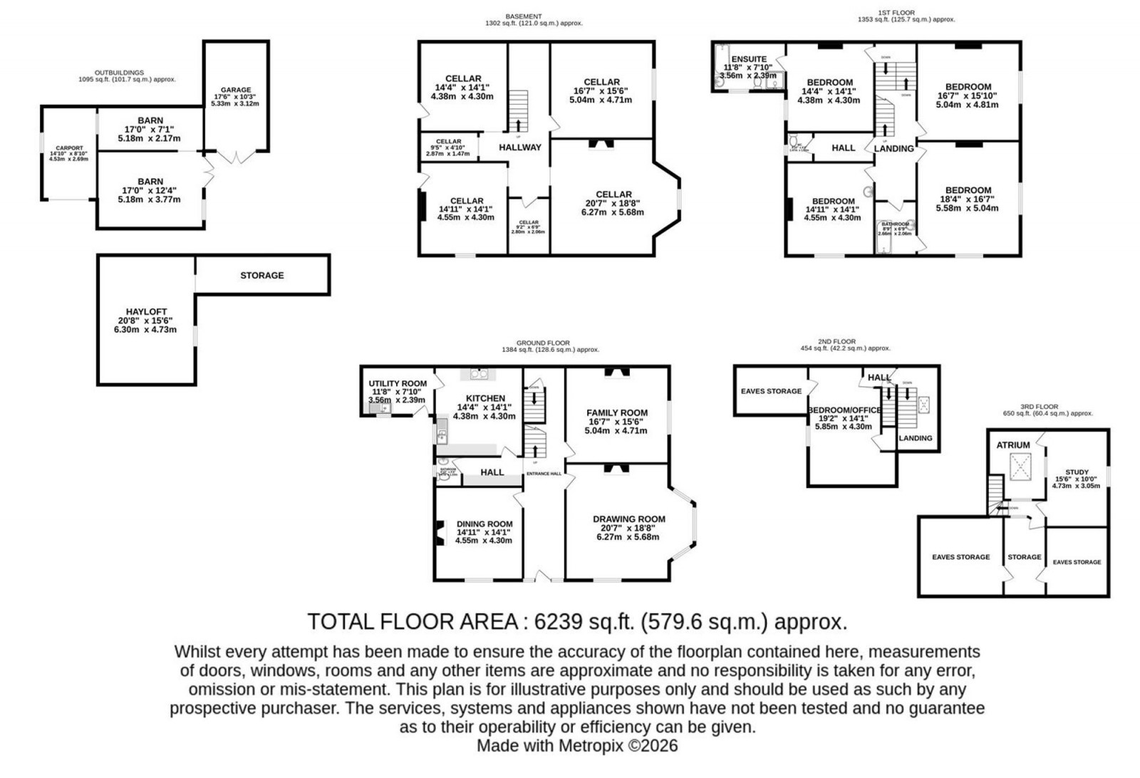 Floorplan for Brook Lane, Alderley Edge, SK9