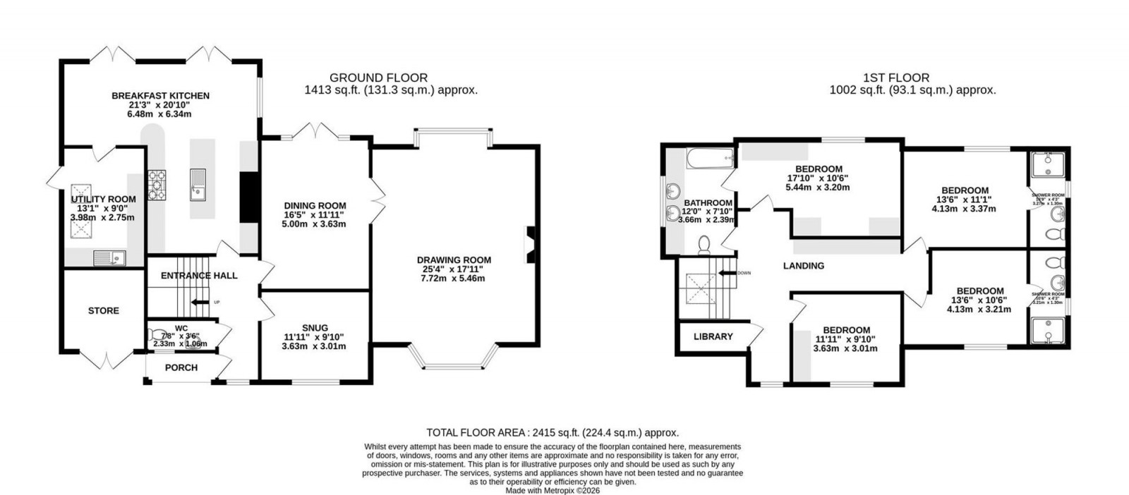 Floorplan for Chorley Hall Lane, Alderley Edge, SK9