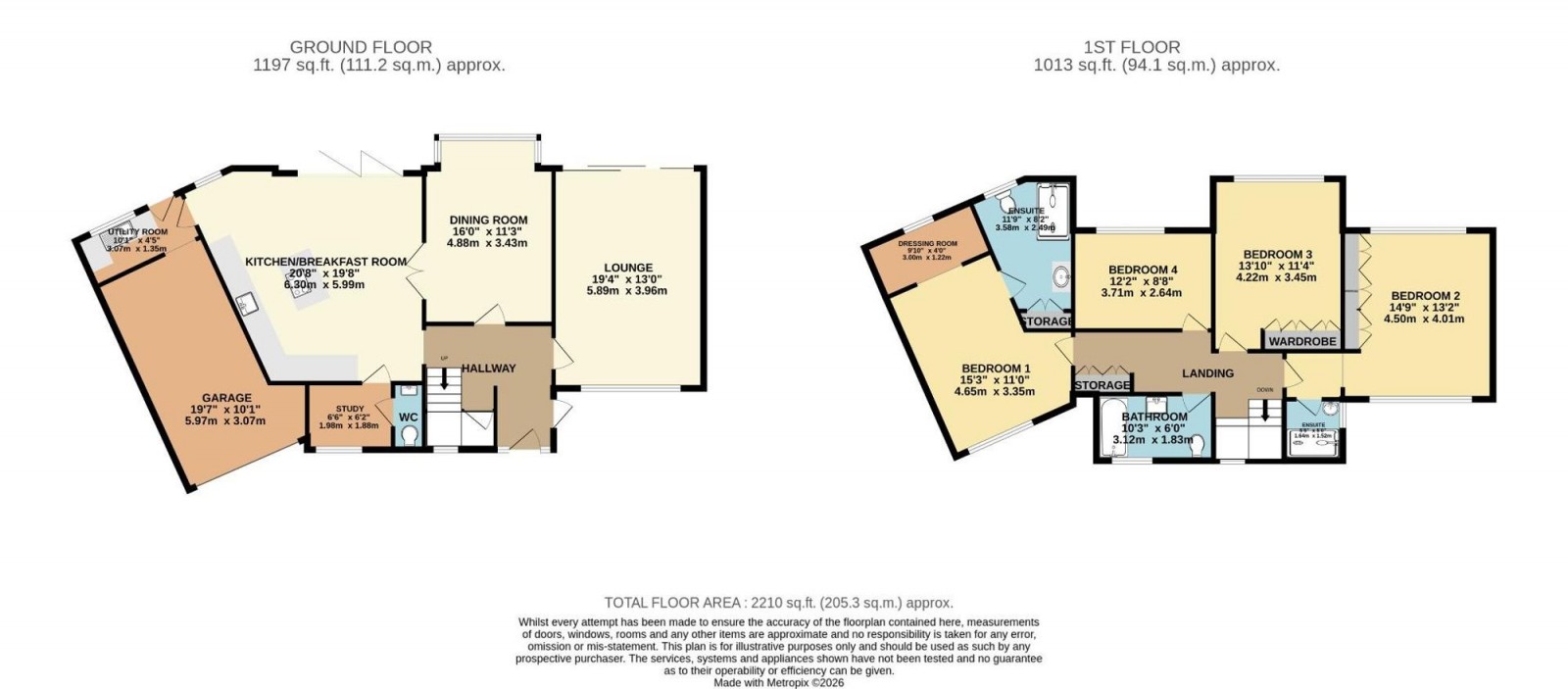 Floorplan for Deneway, Bramhall, SK7