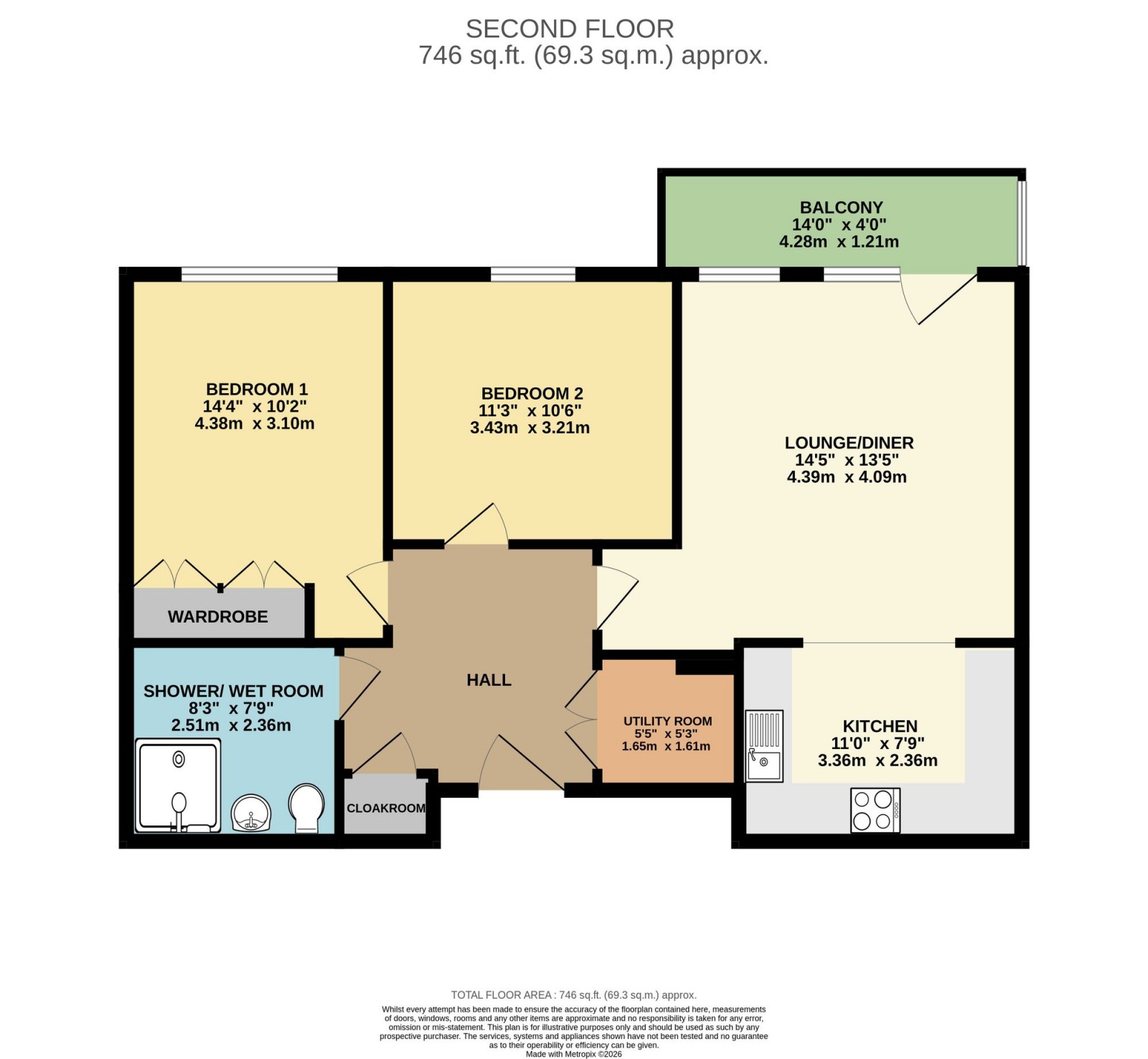 Floorplan for Stapleton Close, Woodford, SK7