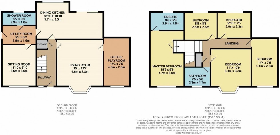 Floorplan for Newlands Drive, Wilmslow, SK9