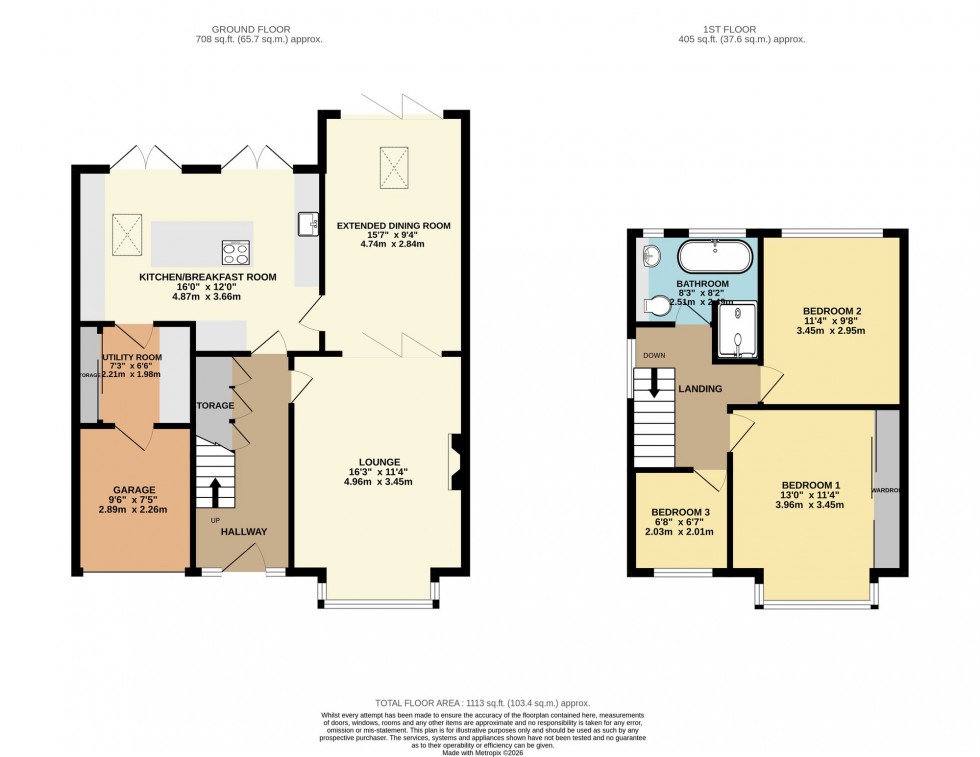 Floorplan for Meadway, Bramhall, SK7