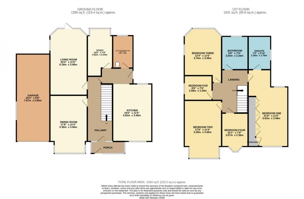 Floorplan for South Parade, Bramhall, SK7