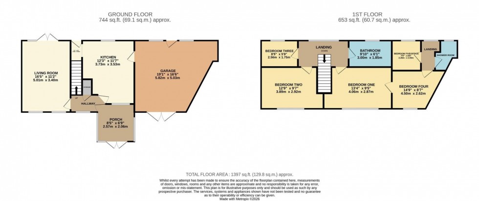 Floorplan for Lucerne Road, Bramhall, SK7