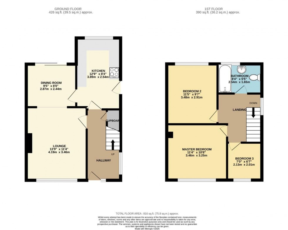 Floorplan for Canberra Road, Bramhall, SK7