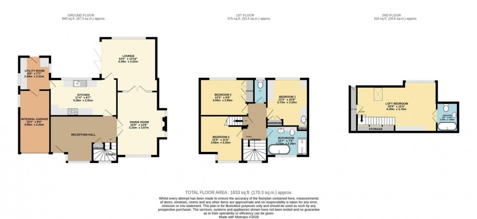 Floorplan for Chatsworth Road, Hazel Grove, SK7