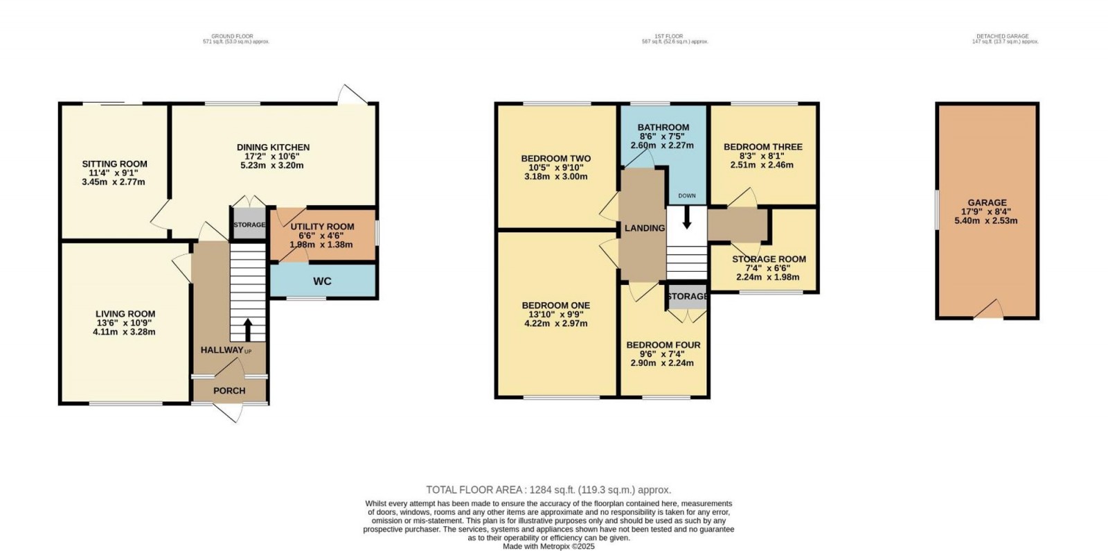 Floorplan for Lyndhurst Avenue, Hazel Grove, SK7