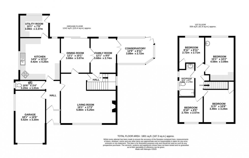 Floorplan for Wilton Crescent, Alderley Edge, SK9