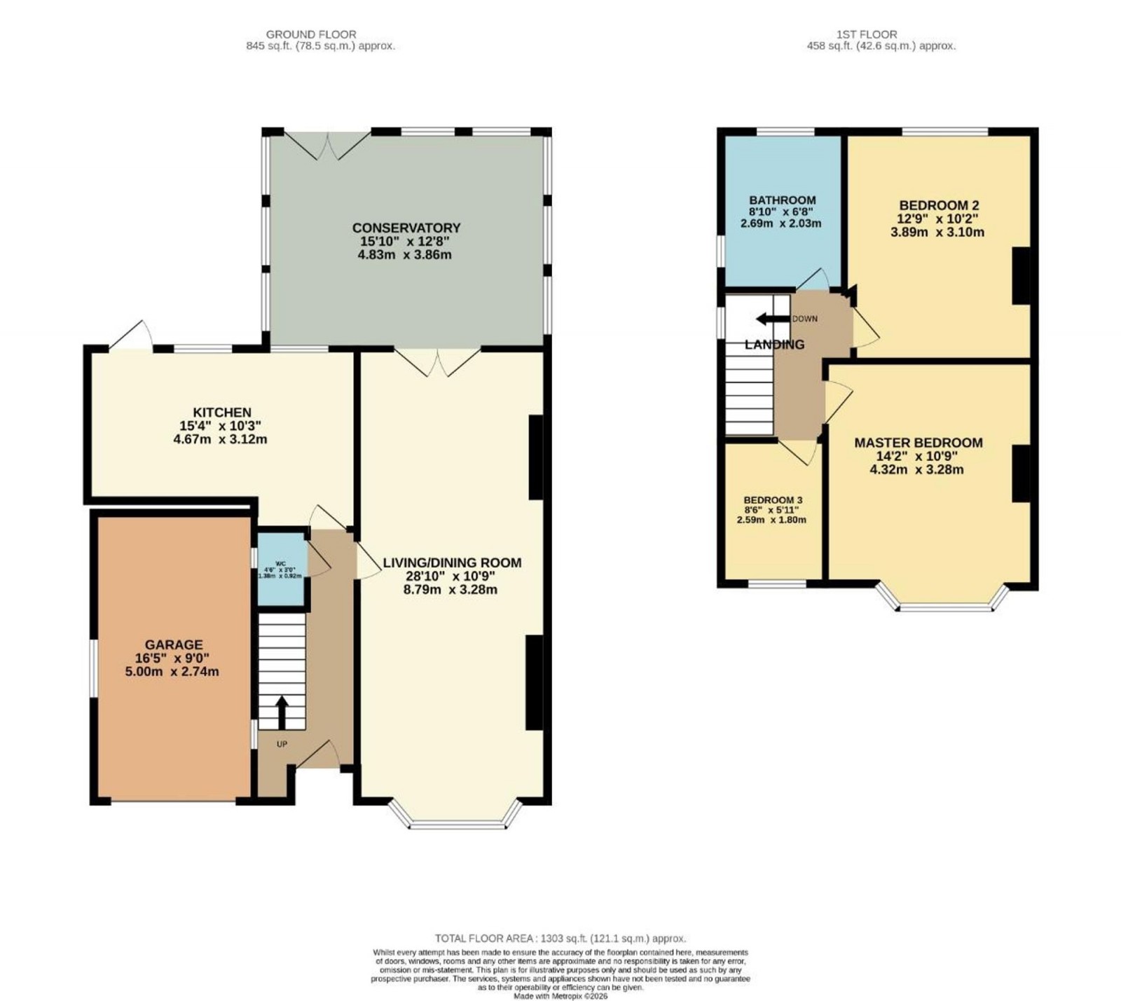 Floorplan for Buckingham Road, Wilmslow, SK9