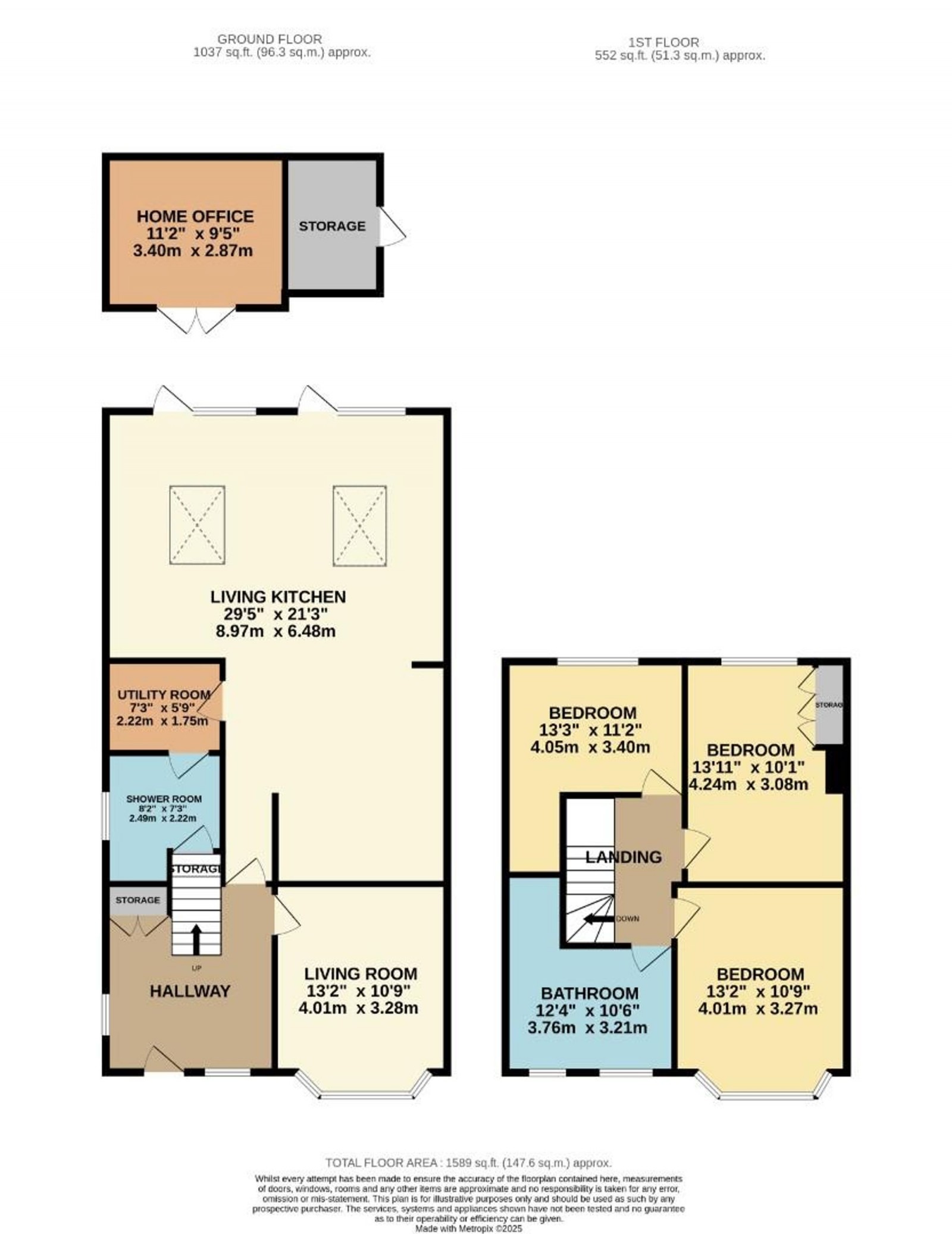 Floorplan for Buckingham Road, Wilmslow, SK9