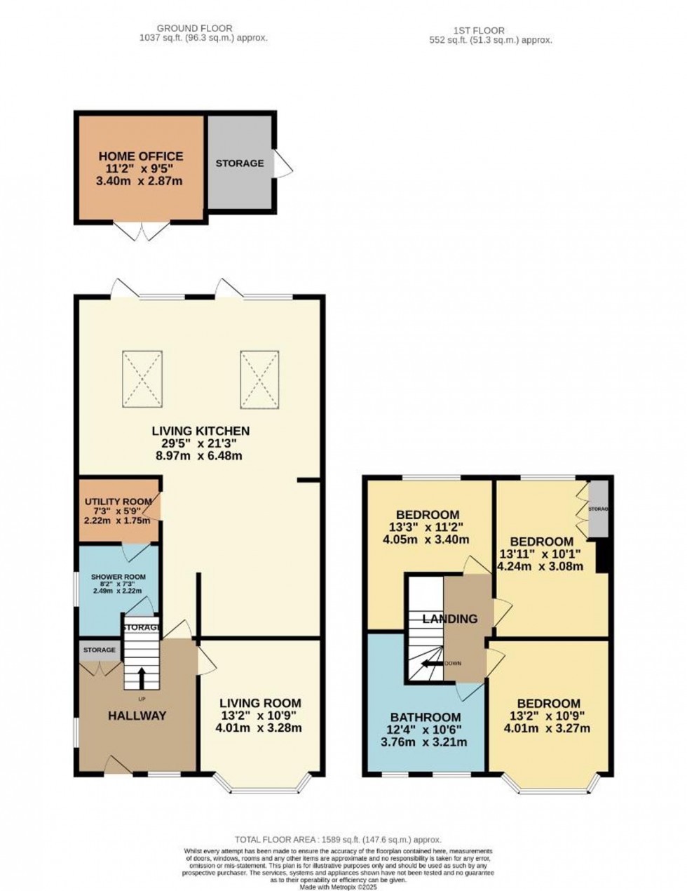 Floorplan for Buckingham Road, Wilmslow, SK9