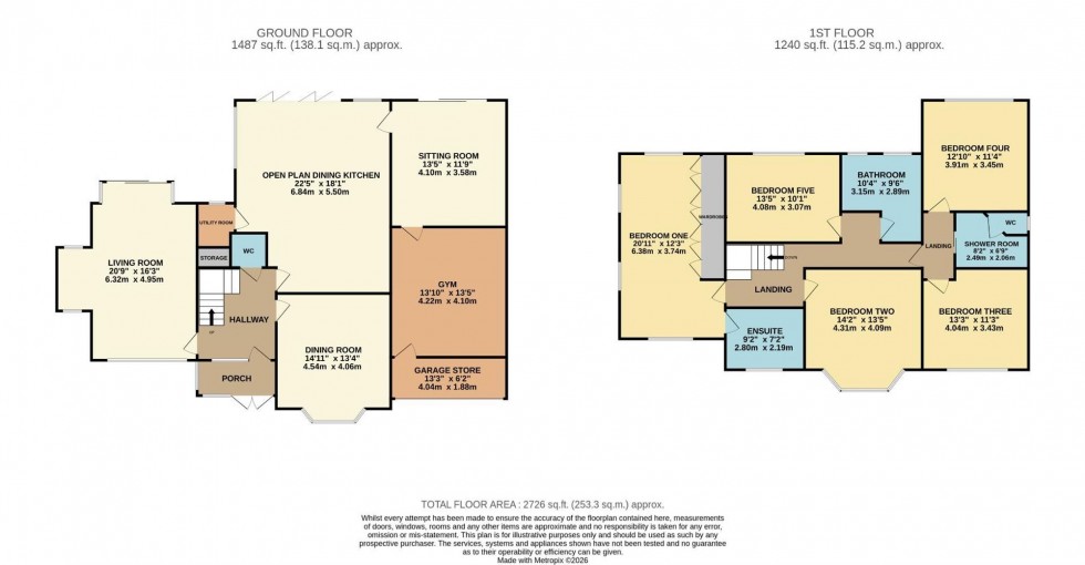 Floorplan for Ridge Park, Bramhall, SK7