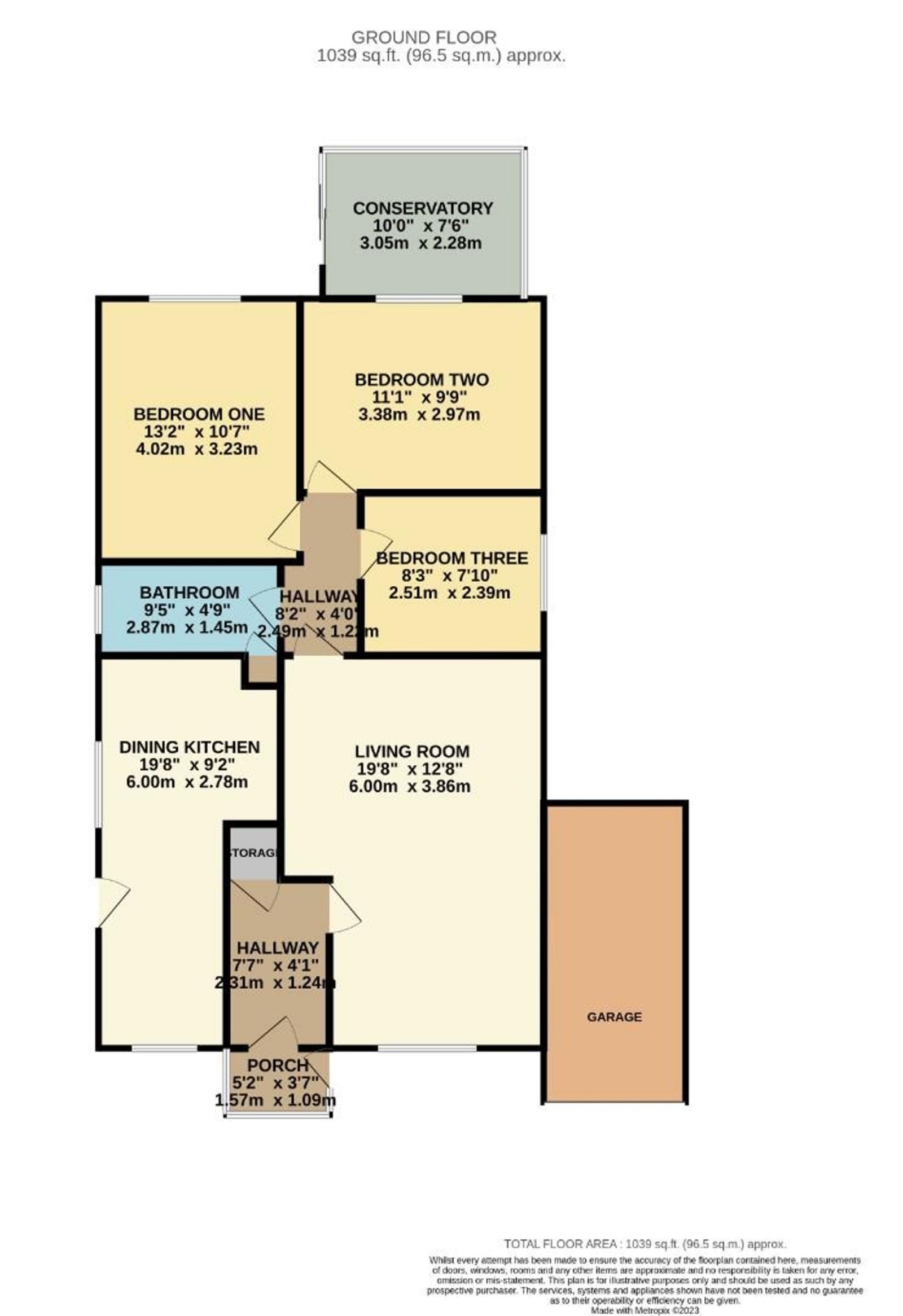 Floorplan for Ainsdale Close, Bramhall, SK7